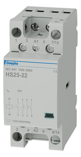 DOEPKE Installationsschütz 25A 230V/AC HS 2-230AC/25-22 440V/AC 2S 2Ö 2TE