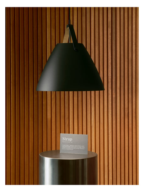 NORDLUX LED-Pendelleuchte 1LED sw E27 Strap36 84343003 sym IP20