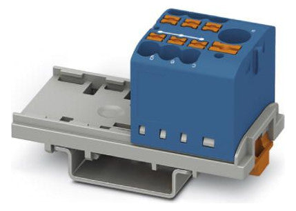 PHOENIX Verteilerblock 0,14-2,5qmm 7kl PTFIX 6/6X2,5-NS35 BU 1Etage bl 24A