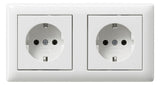 GIRA Steckdose 2f rws glz UP IP20 Standard 55 479303