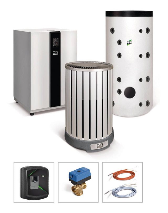 Remko Wärmepumpen-Paket Typ Frankfurt HTS 260+Zub.+MPS1000+EFS, Designline ALU | 256470
