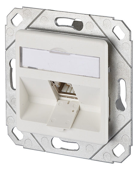 METZ CONNECT Anschlussdose Cat6A 1xRJ45 270° 130B12D11102-E rws Kanaleinb