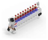 Rehau RAUTHERM SPEED Verteiler HKV-D Polymer 9 Kreise, Konnektor 16 | 14707701001