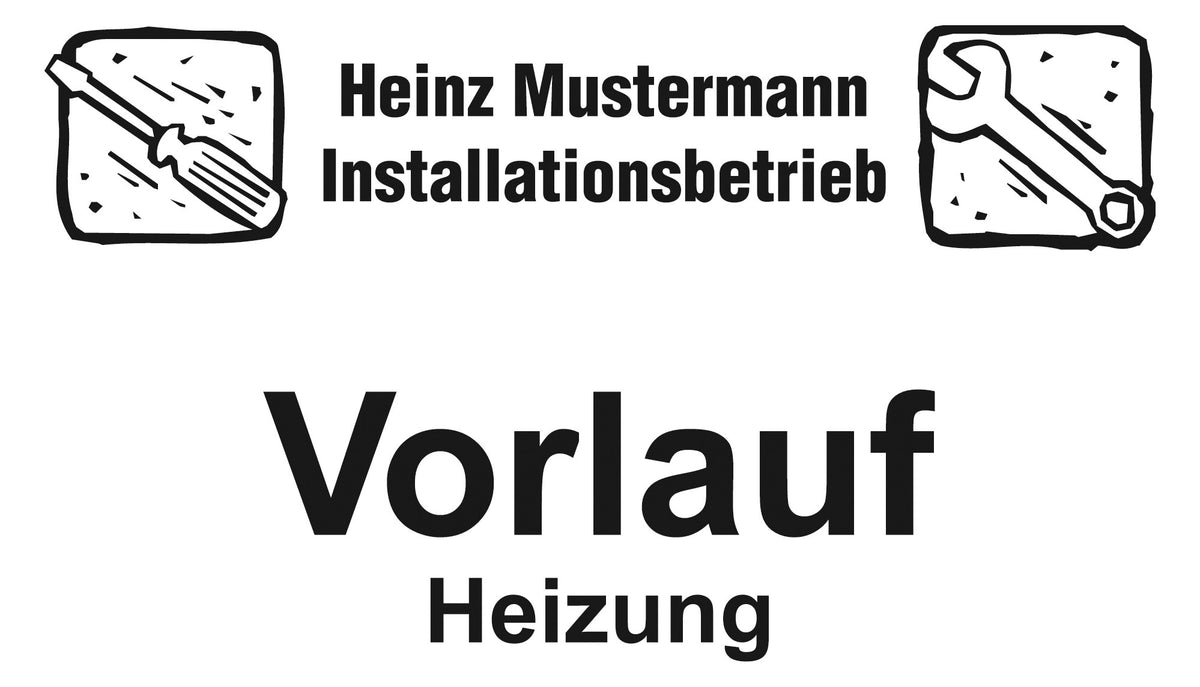 Walraven Schilderaufdruck IKS-2000 einfarbig (auf allen Schildern möglich) | 0200021