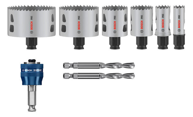 BOSCH-EW Werkzeugset 9tlg 6xLochsäge Box LOCHSÄGENSATZ