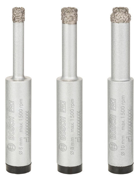BOSCH-EW Bohrerset 3tlg  6-10mm 3xStein 2608587145 Box