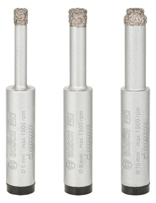 BOSCH-EW Bohrerset 3tlg  6-10mm 3xStein 2608587145 Box