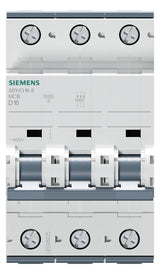 SIEMENS Leitungsschutzschalter UC D 16A BHT 5SY4316-8 3p 400V 3TE 50Hz IP20