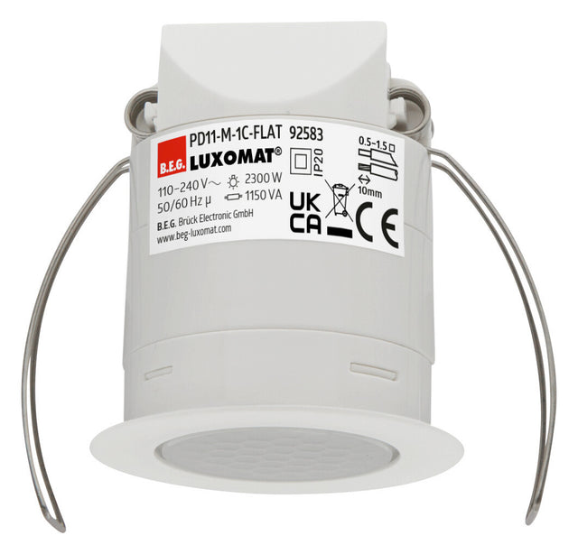 BEG Präsenzmeldersensor UP ws IP20 PD11-M-1C-FLAT-DE