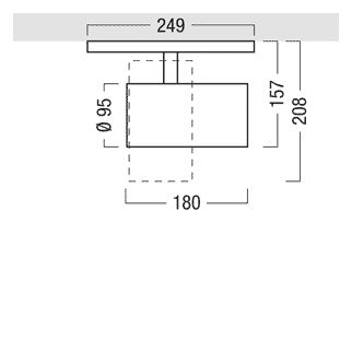 ZUMTOBEL LED-Schienenstrahler 35W Konv VIVO II V2 M 2200-DELIC SWI TEC WFL BK B