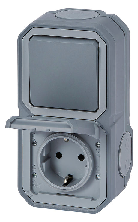 LEGRAND Steckdosenkombination AP Wechs Legrand 069746L gr IP55 mt