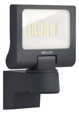 ESYLUX LED-Wandstrahler 10W Konv 1LED gr SUNJA FL TR 1300 827/840 AN anth 1300lm