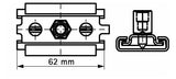 Walraven Gleitlager ES-1S einzeln ev/POM für axiale Verschiebung M8/M10 | 6663410
