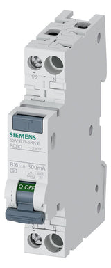 SIEMENS FI/LS-Schutzschalter B16 1p+N A 5SV1616-6KK16 0,3A 6kA 1TE 1p 250V