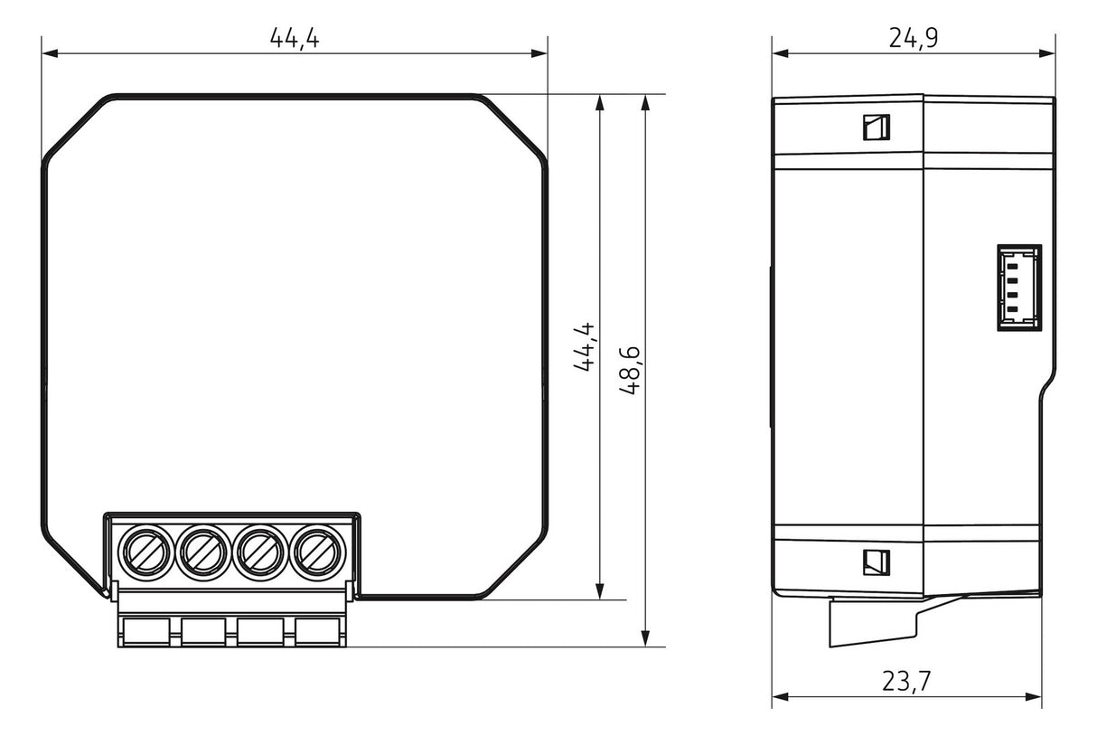 THEBEN Schaltaktor KNX LUXORliving UP TE LUXORliving S1 S RF Bussystem KNX-RF (Fu