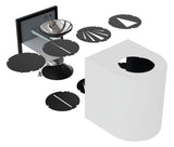 NORDLUX LED-Wandanbauleuchte 12W 3000K Canto2 49701010 A+ 500lm gr Konv IP44