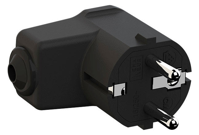 BACHMANN Schutzkontaktstecker 16A 250V 960.102 Kst IP20 sw rechtw