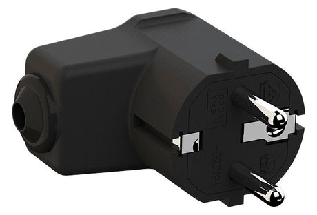 BACHMANN Schutzkontaktstecker 16A 250V 960.102 Kst IP20 sw rechtw