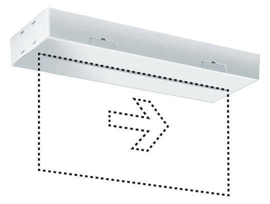 ESYLUX LED-Sicherheitsleuchte 3W 32m SLX EL LED DISPLAY 8h 32m IR SM Aufb/Ein