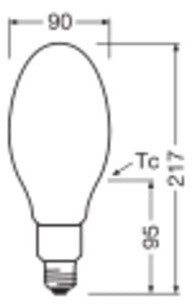 LEDVANCE LED-Röhrenlampe FM E27 38W ws D HQL LED FILAMENT V 6000LM 38W 840 E 4000