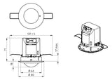 BEG Präsenzmelder 360° EB rws IP20 PD2-S-DE Präsenzmelder
