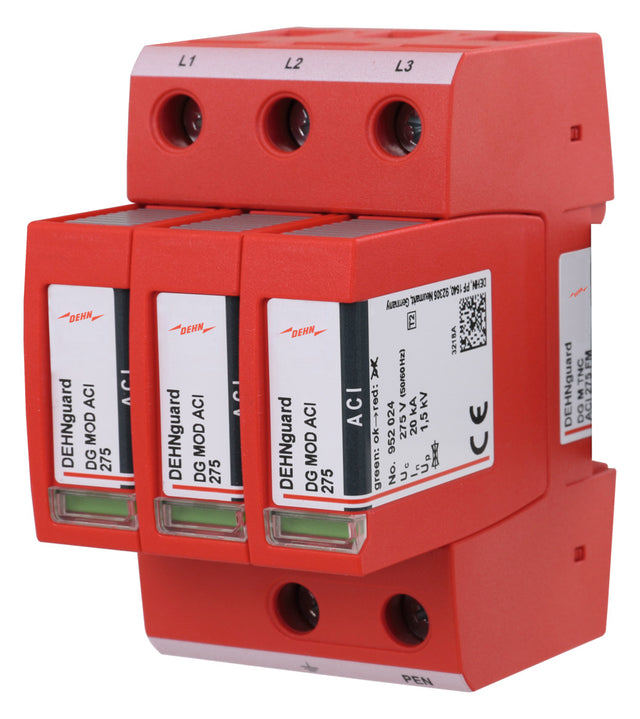 DEHN SE Überspannungsableiter 230VAC 3TE DG M TNC ACI 275 FM Netzform-TN-C 1,5kV