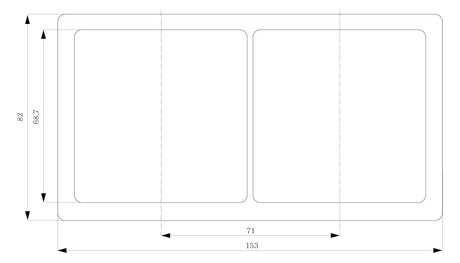 SIEMENS Rahmen 2f ti-ws glz Kst DELTAstyle 5TG1322