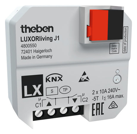THEBEN Jalousieaktor KNX UP 1f 2Eing 10A LUXORliving J1 Schalten