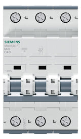 SIEMENS Leitungsschutzschalter UC C 40A 5SY4340-7 3p 400V 3TE 50Hz IP20