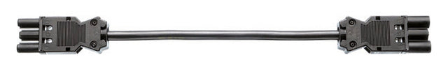 BACHMANN Verbindungskabel 3p H05VV-F sw 375.050 1,5qmm L300mm