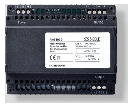 SIEDLE Steuergerät Türstat 48V AC IP20 ANG 600-0 Türöffn 999Tln ProgrSperre