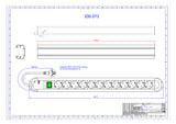 BACHMANN Steckdosenleiste 12f sw 2m 35° PRIMO 330.073 m.Ein/Aus IP20 1,5qmm