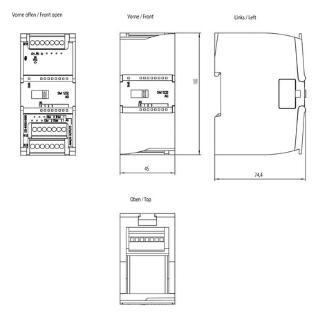 SIEMENS SPS-Analoges E/A-Modul 4Ausg 6ES7232-4HD32-0XB0 Ausg.Spg Ausg.Strom
