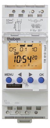 THEBEN Schaltuhr digi 230-240VAC 1kan TR 610 top2 G 87600h 2TE REG 24h Prog