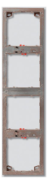 SIEDLE Rahmen-Türstation 4f UP ms Zink MR 611-4/1-0 99,5x399,5x17mm
