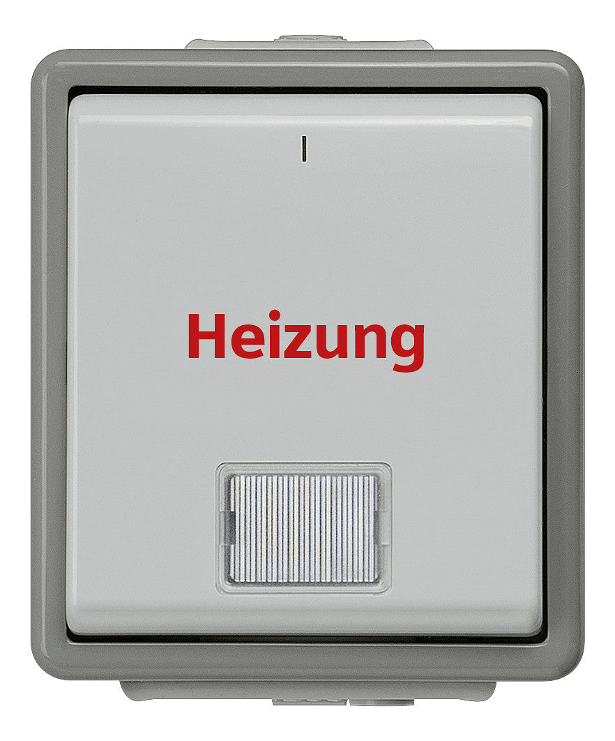 SIEMENS Kontroll-Heizungsschalter glz AP DELTAfläche 5TA4742 IP44 1f