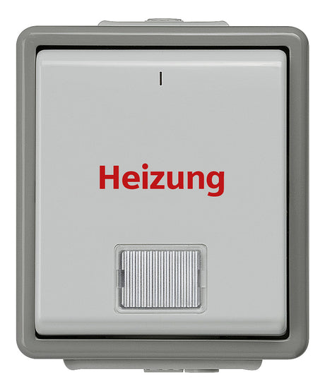 SIEMENS Kontroll-Heizungsschalter glz AP DELTAfläche 5TA4742 IP44 1f
