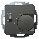 EBERLE Raumthermostat 230V 10A Wechsler UTE 1770-Anthrazit-55 IP20 Bimetall