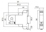EBERLE Lastabwurfrelais 2-20A 2-20A/ansp MI 20 250V 1250VA UC 1TE
