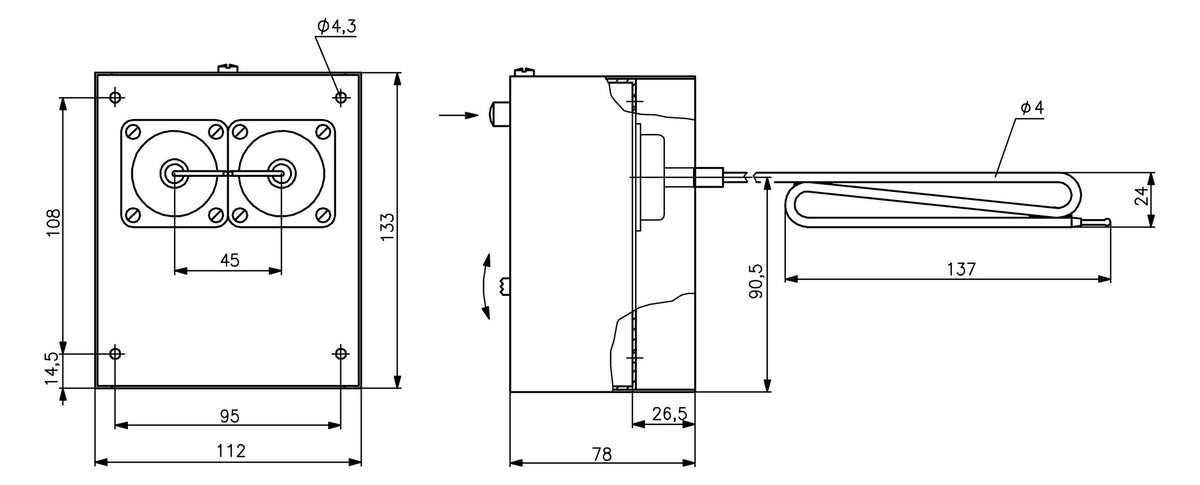 Alre-It Lufterhitzerthermostat JTL-8 NR | E6120038