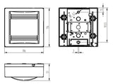 GROTHE Gong 8-12V/AC 83dB elektromech GONG 165 Bw Kst IP20 0,3A