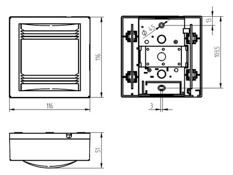 GROTHE Gong 8-12V/AC 83dB elektromech GONG 165 Bw Kst IP20 0,3A