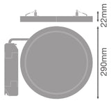 LEDVANCE LED-Einbaustrahler 15-22W EVG DL UNIV DA D300 V 22W ML 83040 WT DALI