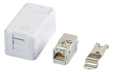METZ CONNECT REG-Anschlussdose Cat6A ws 130B21D1APL-E 1xRJ45 m.Staubschutz