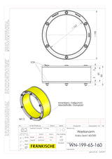 FRÄNKISCHE Mauerdurchführung  200mm Kabu-Seal 160/200 Pressringdichtung