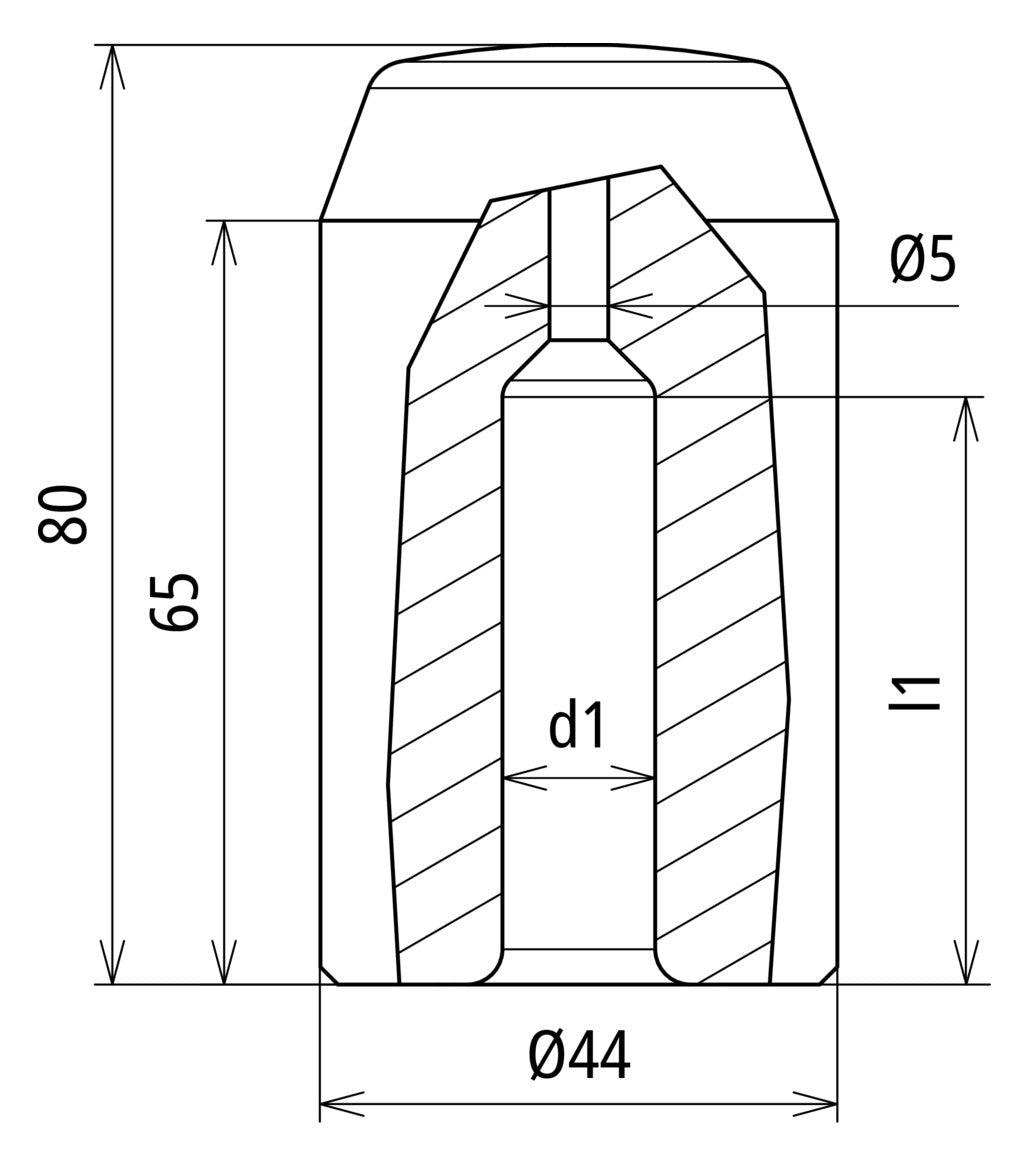 DEHN SE Schlagkopf  20mm ST unbeh SKO TE 20 STBLANK
