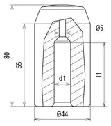 DEHN SE Schlagkopf  20mm ST unbeh SKO TE 20 STBLANK