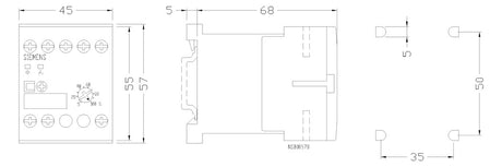 SIEMENS Zeitrelais 24-240V/AC 0.05s-100h 3RP2005-1BW30 ansprVerz rückfVerz