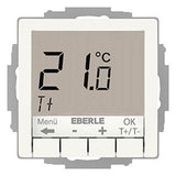 EBERLE Raumthermostat 230V 10A Schließer UTE 4100-R-RAL9010-G-55 IP30 m.Display