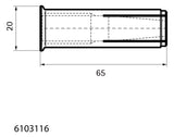 Walraven Einschlaganker WDI1L ev M16x65 gelippt un-/gerissener Beton | 6103116